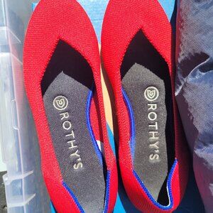 Rothy's red flats sz 6